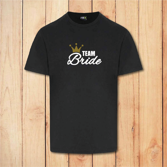 Hen Do T-Shirt - Team Bride (Black)