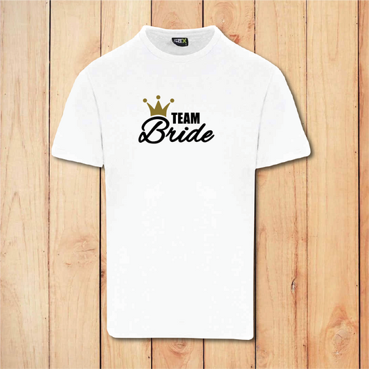 Hen Do T-Shirt - Team Bride (White)