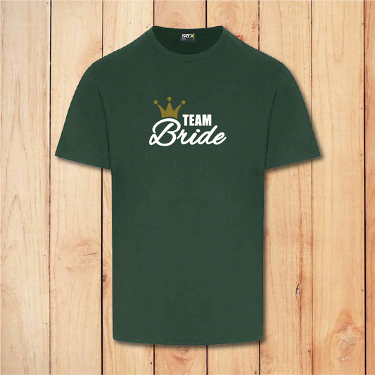 Hen Do T-Shirt - Team Bride (Green)