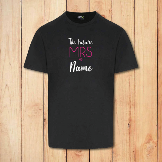 Hen Do T-Shirt - The Future Mrs (Black)
