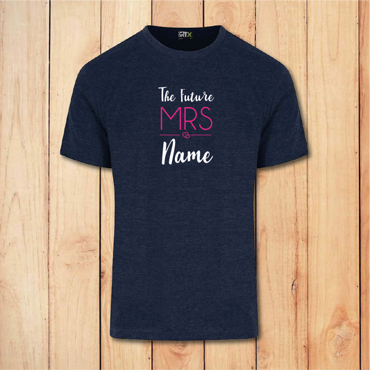 Hen Do T-Shirt - The Future Mrs (Navy)