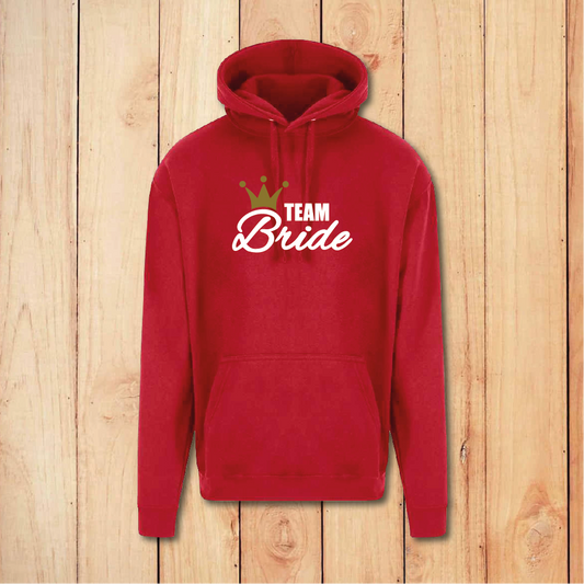 Hen Do Hoodie - Team Bride (Red)