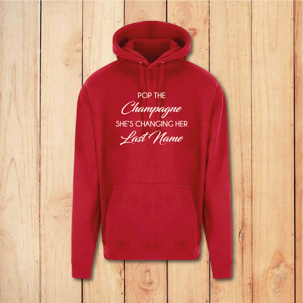 Hen Do Hoodie - Pop the Champagne - Hen Party (Navy)