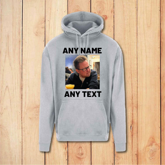 Stag Do Hoodie - Any Design (White/Grey)