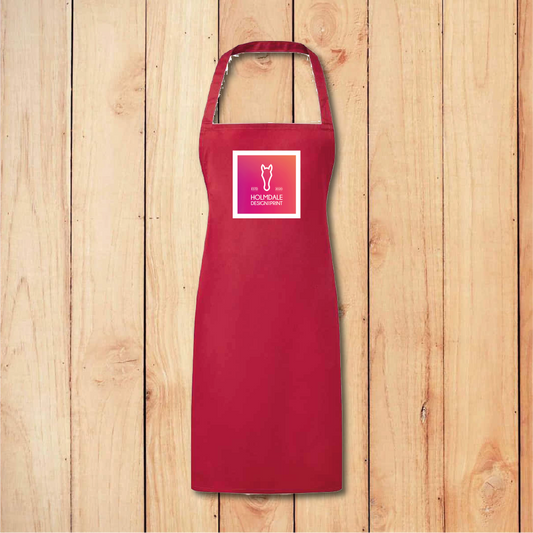 Apron - Add Your Logo / Image (Red)