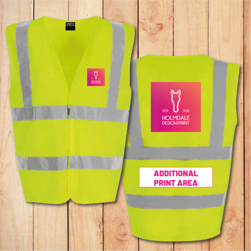 Hi-Vis Vest - Standard - Add Anything (Yellow)