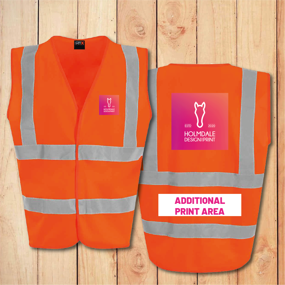 Hi-Vis Vest - Standard - Add Anything (Orange)