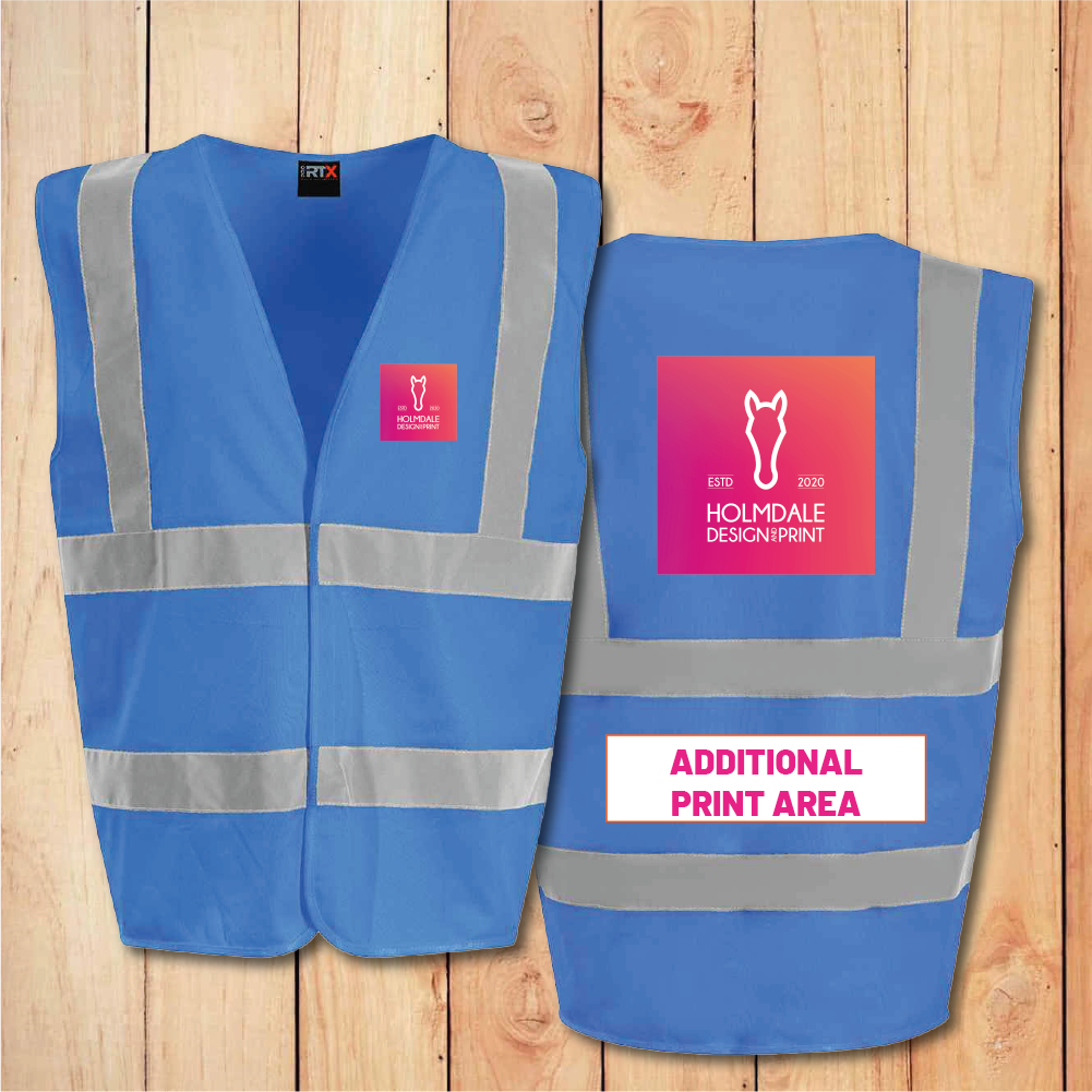 Hi-Vis Vest - Standard - Add Anything (Royal Blue)