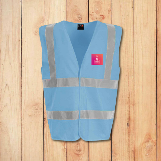 Hi-Vis Vest - Standard - Add Anything (Sky Blue)