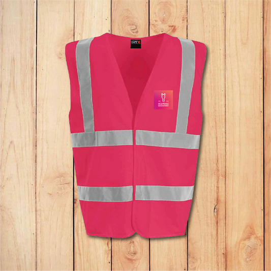 Hi-Vis Vest - Standard - Add Anything (Raspberry)