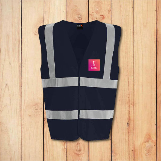 Hi-Vis Vest - Standard - Add Anything (Navy)