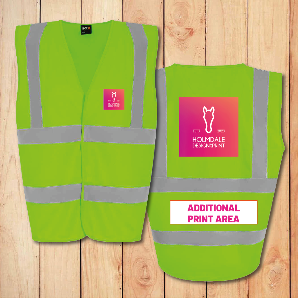 Hi-Vis Vest - Standard - Add Anything (Lime Green)