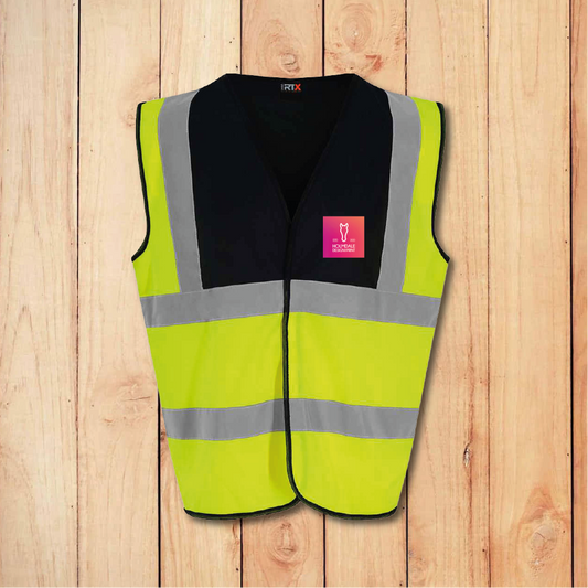 Hi-Vis Vest - Standard - Add Anything (Yellow/Black)