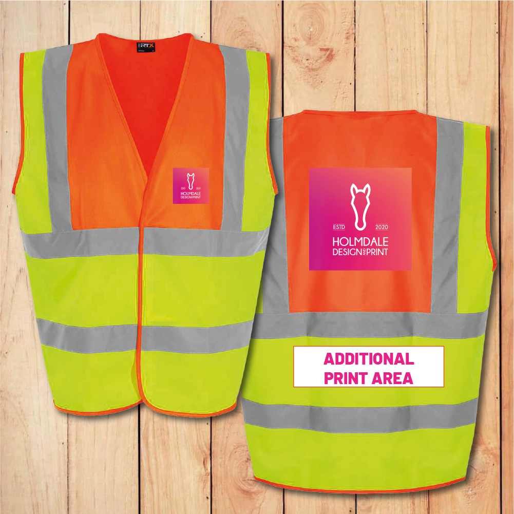 Hi-Vis Vest - Standard - Add Anything (Yellow/Orange)