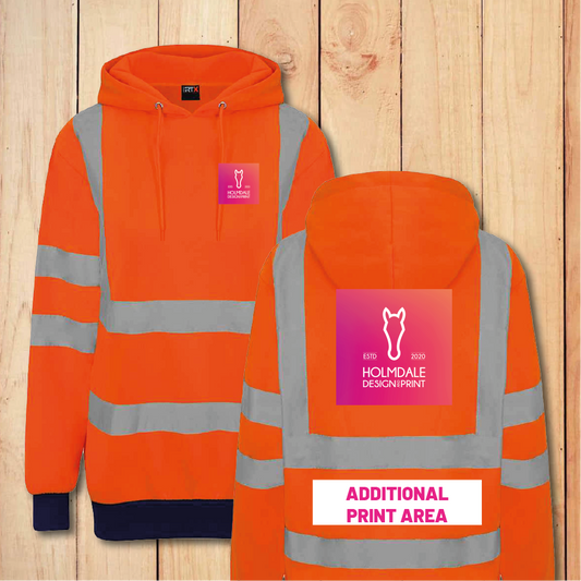 Hi-Vis Hoodie - Add Anything (Orange)