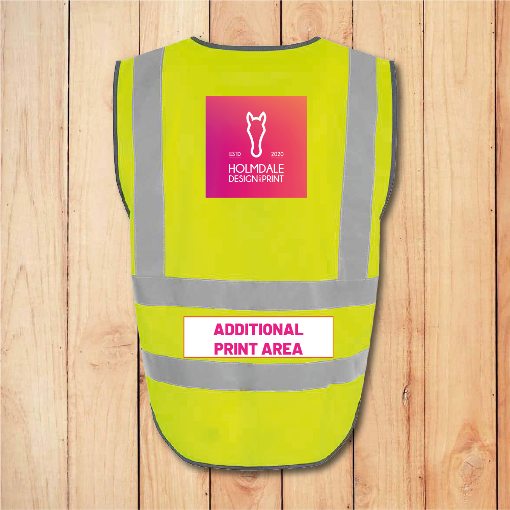 Hi-Vis Vest - Premium - Add Anything (Blue)