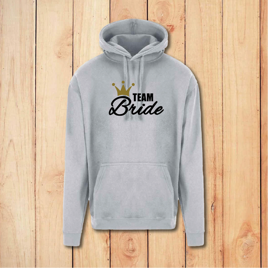 Hen Do Hoodie - Team Bride (White/Grey)
