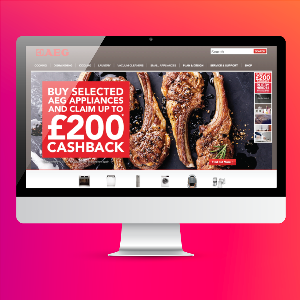 AEG - Spring Cashback Incentive Mini Site