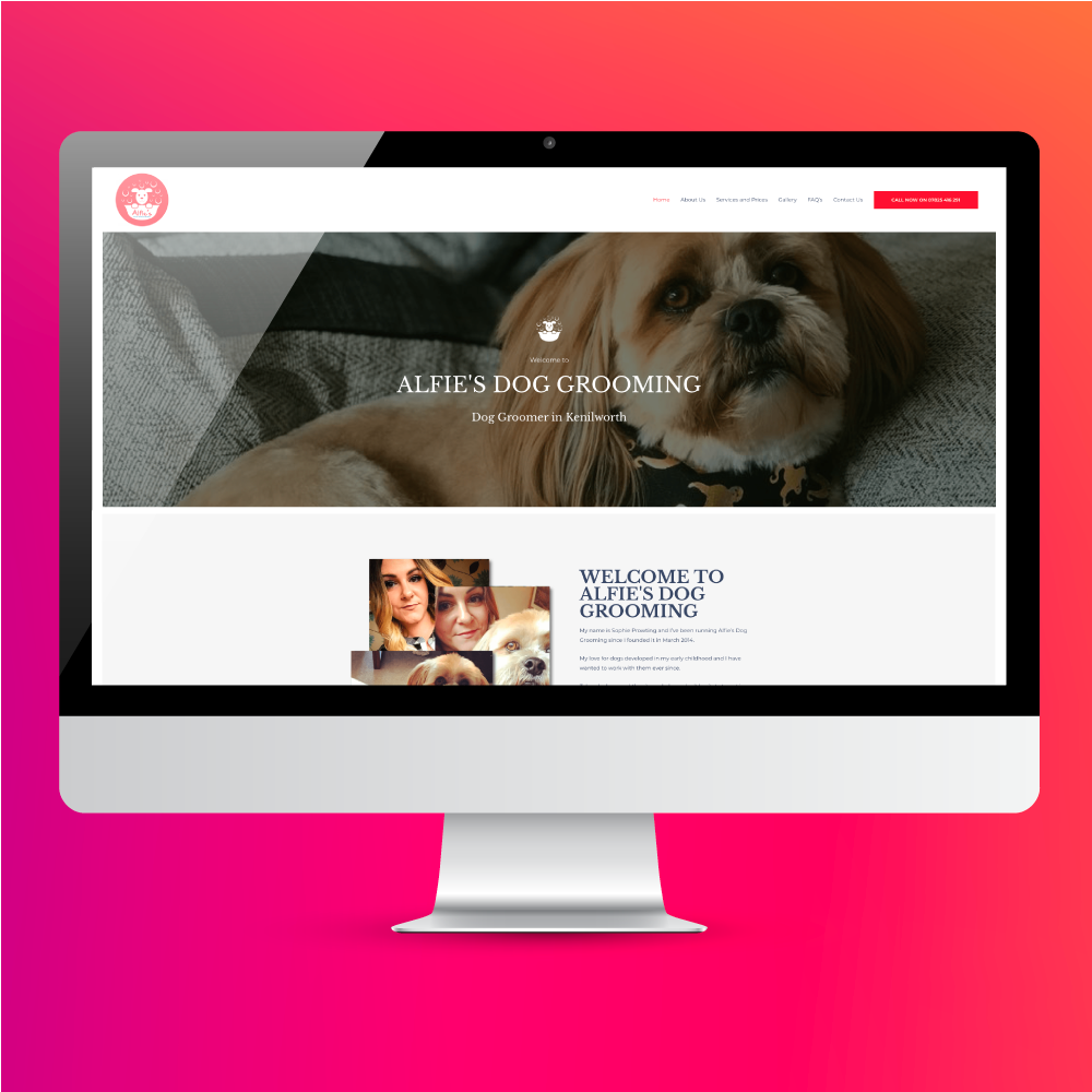 Alfie's Dog Grooming - Website