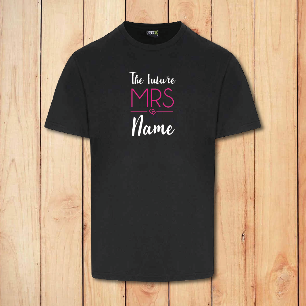 Hen Do T-Shirt - The Future Mrs (Black)