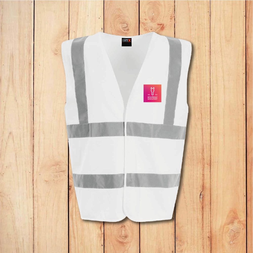 Hi-Vis Vest - Standard - Add Anything (White)