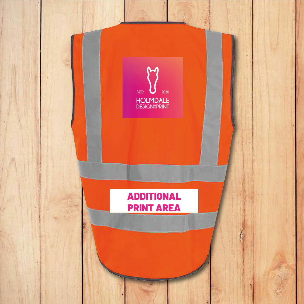 Hi-Vis Vest - Premium - Add Anything (Blue)