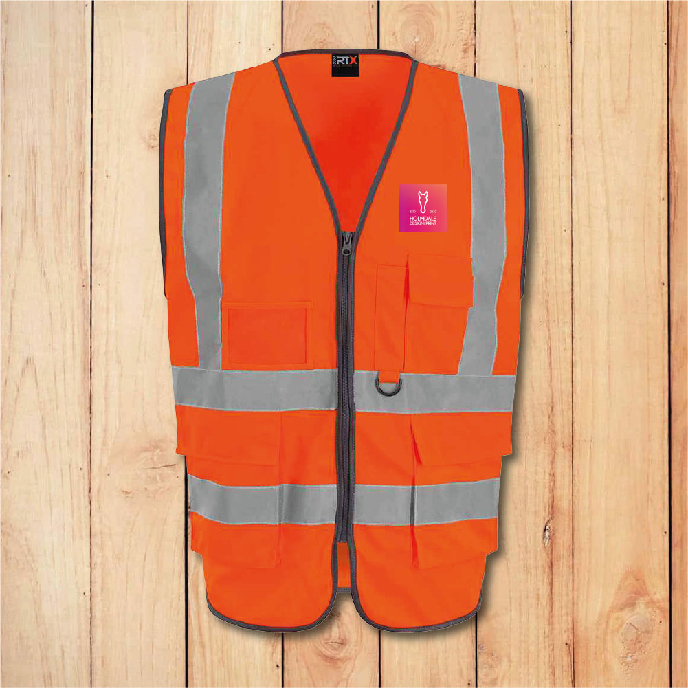 Hi-Vis Vest - Premium - Add Anything (Blue)