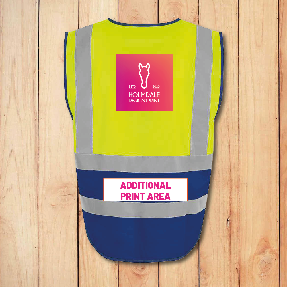 Hi-Vis Vest - Premium - Add Anything (Blue)
