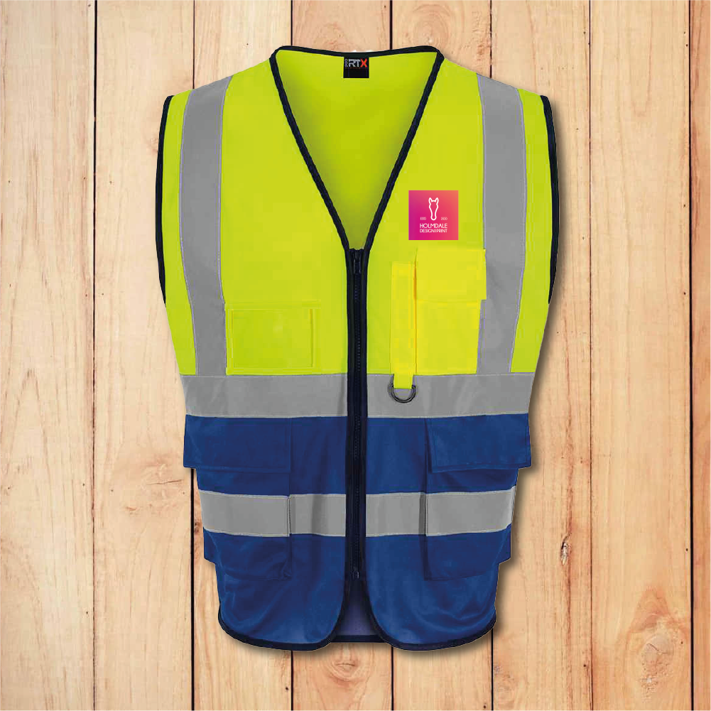 Hi-Vis Vest - Premium - Add Anything (Blue)